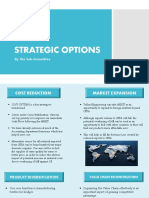 Strategic Options: by The Sub-Committee