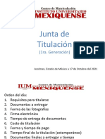 Junta Titulación Octubre 2021