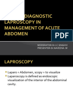 ROLE OF DIAGNOSTIC LAPROSCOPY IN MANAGEMENT OF ACUTE Abdomen Final