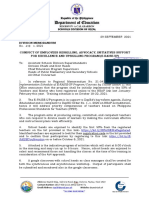 Division Memorandum No. 418, S. 2021