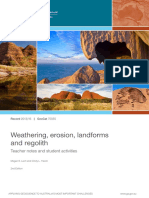 Weathering, Erosion, Landforms and Regolith: Teacher Notes and Student Activities