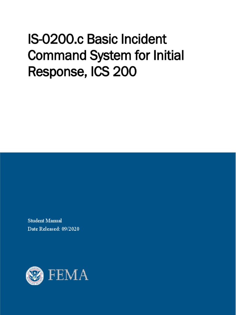 ICS 200 Course Overview and Objectives | PDF | Incident Command System ...