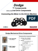 Dodge PT Components: Belt Drives, Synchronous Belts, Bushings, and Sheaves