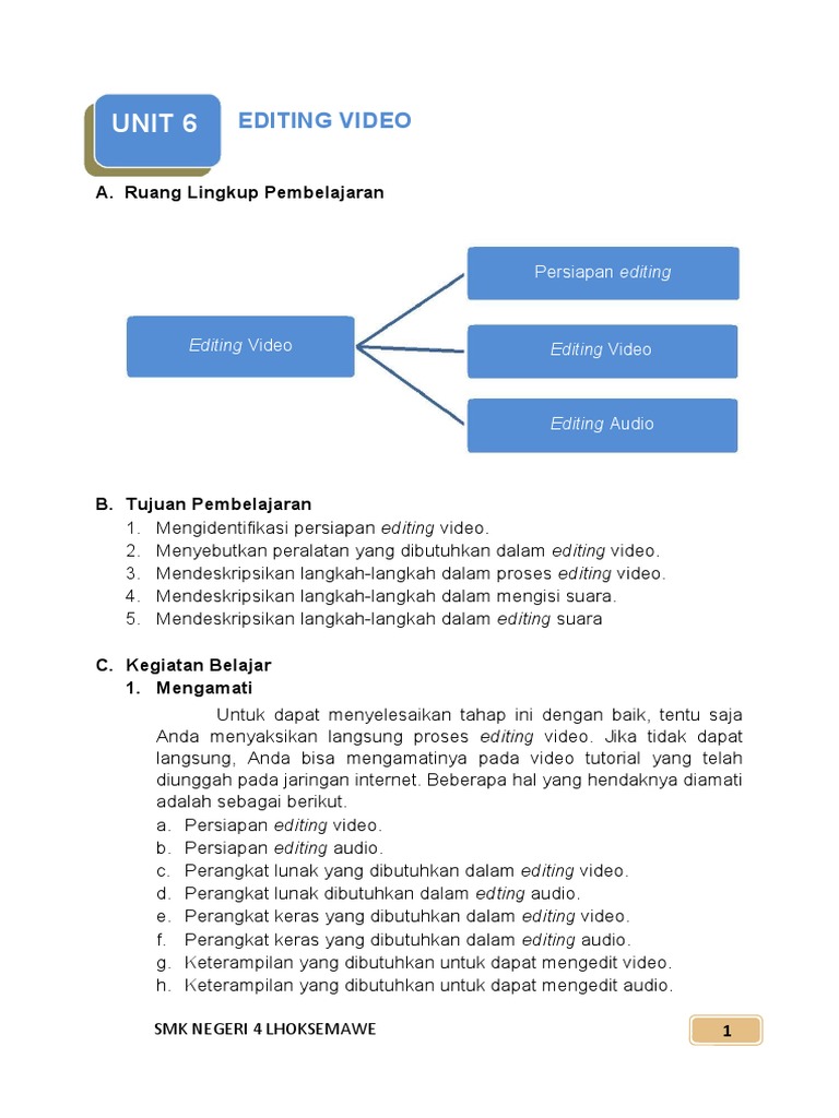 Panduan Editing Video dan Audio | PDF | Komputer