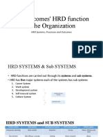 1.3 Outcomes' HRD Function in the Organization