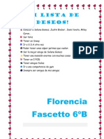 Mi Lista de Deseos POR FLORENCIA