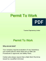 Permit To Work: Tuaman Engineering Limited