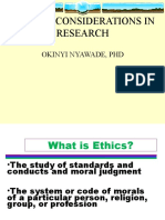 Ethical Issues in Research