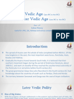 Vedic Age - Later Vedic Period (Aryan Age) - History Notes