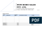 Vendor Management Plan FOOD