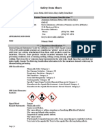 Safety Data Sheet for Aluminum Extrusion Metal