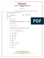 10 Maths Solutions Exercise 4 3