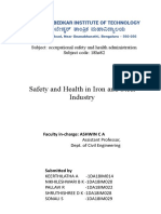 Safety and Health in Iron and Steel Industry: Faculty In-Charge: ASHWIN C A