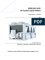 30RB182C-522C Air-Cooled Liquid Chillers: Installation, Operation, Maintenance Manual