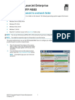 Color Laserjet Enterprise Flow MFP M880: Send A Scanned Document To A Network Folder