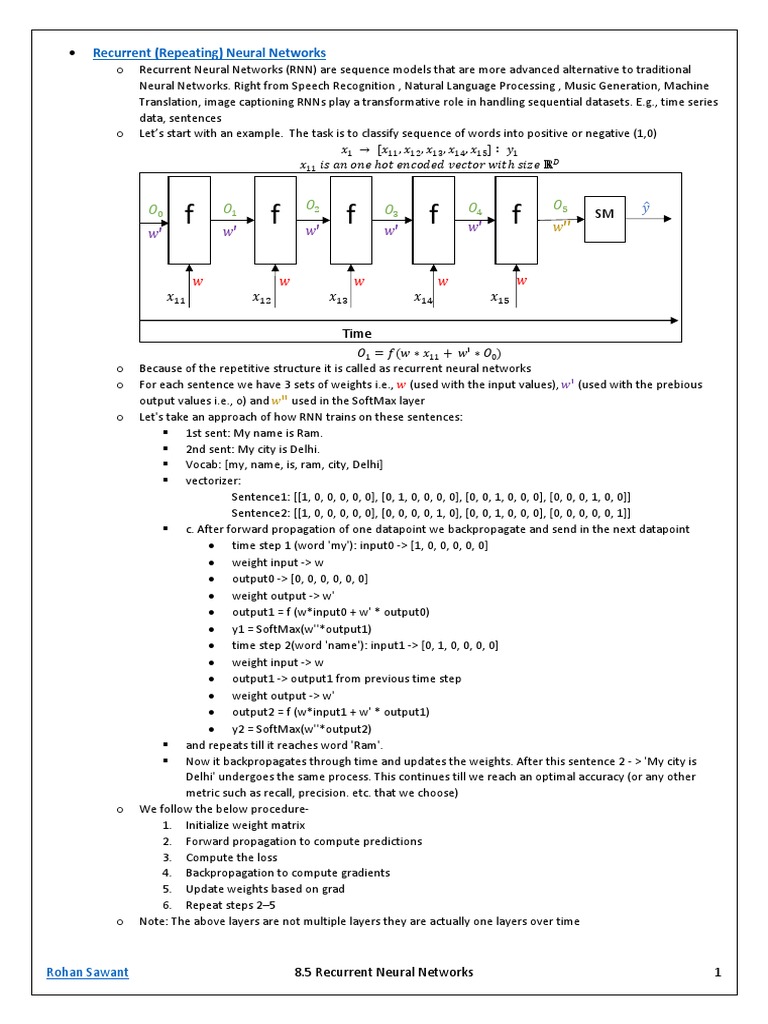 Understanding Recurrent Neural Networks | PDF | Artificial Neural ...