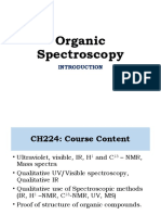 Introduction To Organic Spectros