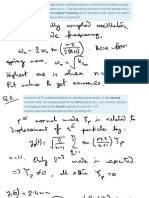 Normal mode frequencies of coupled oscillators