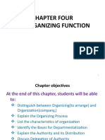Chapter Four The Organizing Function