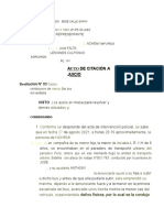 CITACIÓN A JUICIO POR LESIONES CULPOSAS