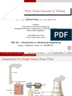 Thermal Power Plant, Steam Generator & Turbines: Dr. Md. Zahurul Haq