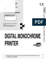 Digital Monochrome Printer: Operation Manual