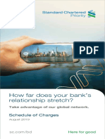How Far Does Your Bank's Relationship Stretch?: Schedule of Charges
