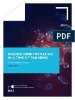 Science Disinformation in A Time of Pandemic: Christopher Dornan