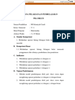 Lampiran 1 Rencana Pelaksanaan Pembelajaran Pra Siklus: Provided by Walisongo Institutional Repository