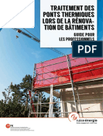 Traitement Des Ponts Thermiques Lors de La Rénova-Tion de Bâtiments