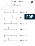 6° Basico Matematica Ficha de Trabajo Fracciones en La Recta Numérica