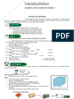 Our Lesson: Self Learning Kit in Science Grade 3 First Quarter Week 3 States of Matter