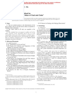 Gross Calorific Value of Coal and Coke: Standard Test Method For