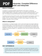 Compiler Vs Interpreter: Complete Difference Between Compiler and Interpreter