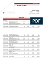 Account Statement: Zenith Head Office Branch