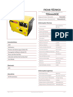 Ficha técnica gerador TOYAMA TD 7000SGE