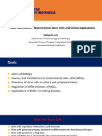 Stem Cell Science Mesenchymal Stem Cell and Clinical Application 28 May 2022