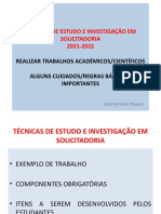 Técnicas de Estudo em Solicitadoria