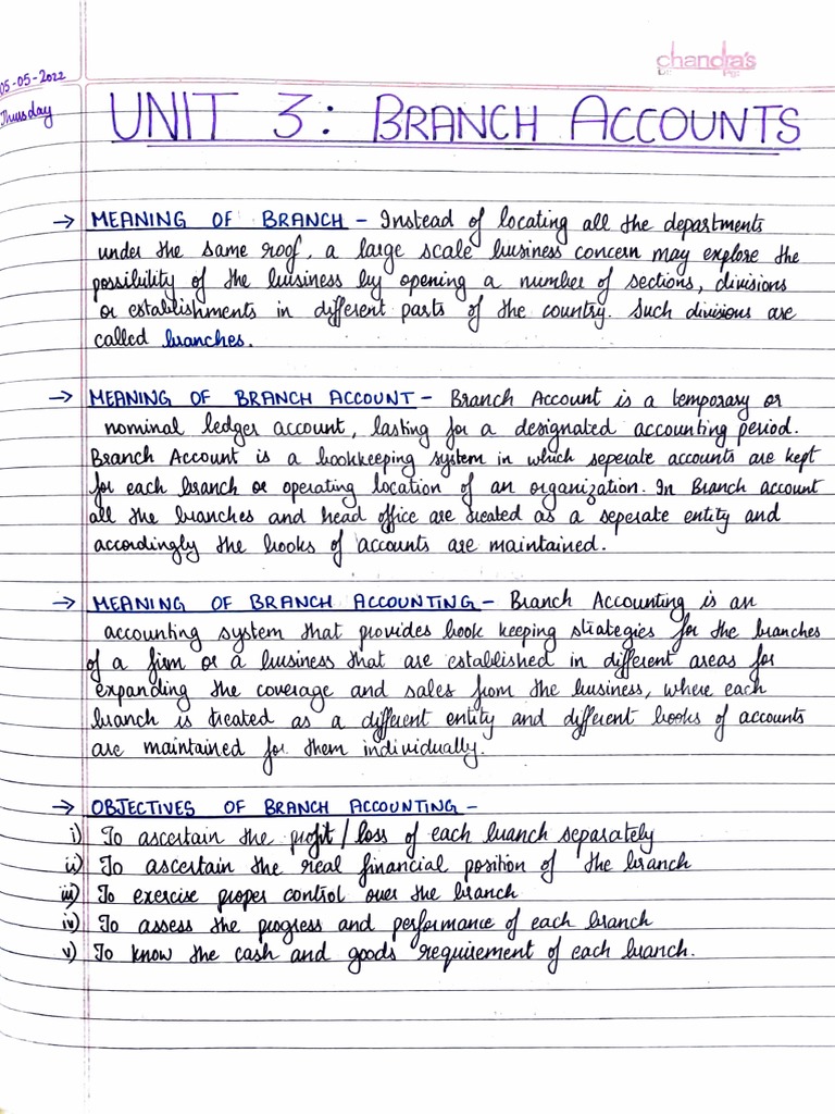 Branch Accounting Overview and Types | PDF