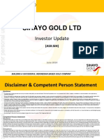 Sihayo Gold LTD: Investor Update