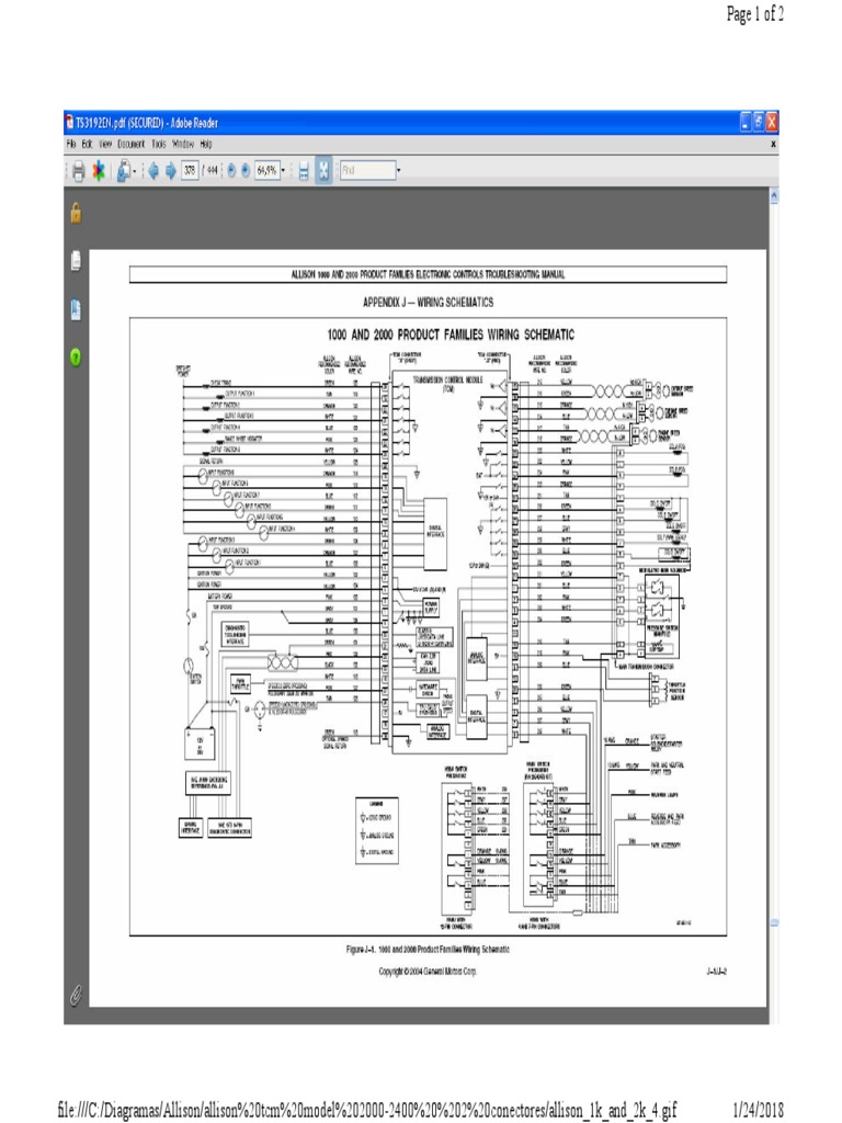 File - C - Diagramas - Allison - Allison TCM Model 2000-2400% | PDF