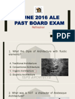 June 2016 Ale Past Board Exam: Refresher