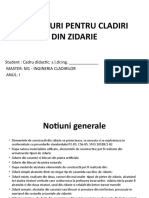 Structuri Pentru Cladiri Din Zidarie - Prezentare - Referat