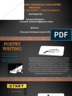 Poetry Writing Supplementary Materials