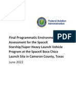 SpaceX Starship FAA Final PEA