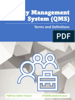 Quality Management System (QMS) : Terms and Definitions