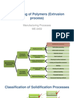 Processing of Polymers (Extrusion Process) : Manufacturing Processes ME-2402