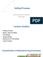 Rolling Process: Manufacturing Processes ME-2402