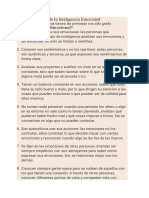 Características de La Inteligencia Emocional