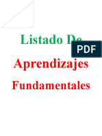 Lista de Aprendizajes Fundamentales